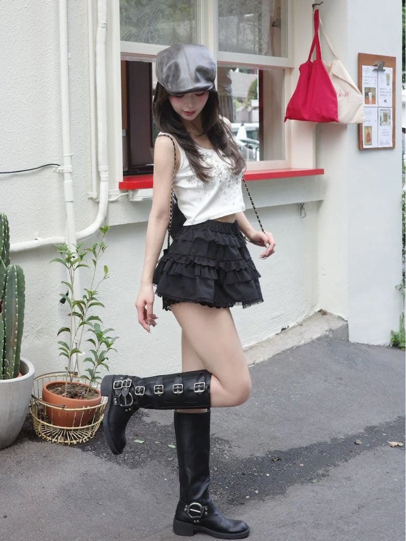 新品タグつき ダーリッチ ジュエリーリブノースリトップス ホワイト 白 F