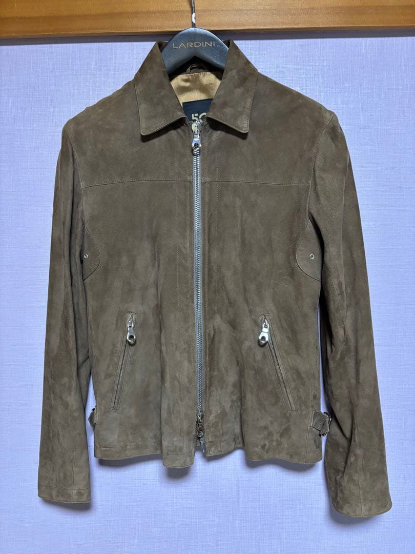 チンクアンタ ブラウンスエード シングルライダース