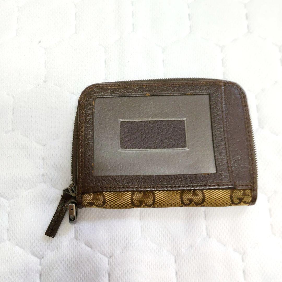 ✨ GUCCI グッチ GGキャンバスラウンドファスナー ケース 定期入れ