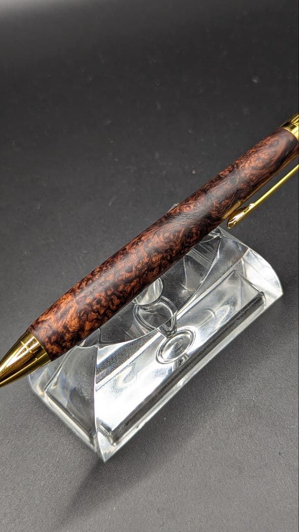 362ペン工房翌檜　超極上　ホンジュラスローズウッド瘤杢　木軸シャーペン