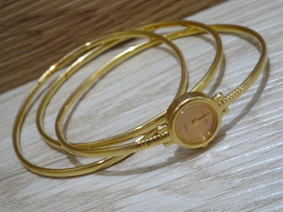 訳あり WAKO 和光 Raffinee ラフィネ 3連バングルウォッチ 腕時計