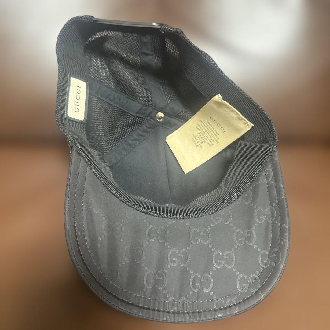 GUCCI GGパターン キャップ ブラック