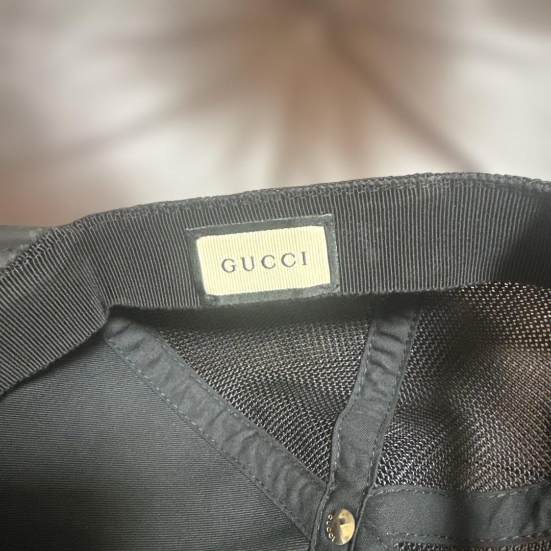 GUCCI GGパターン キャップ ブラック