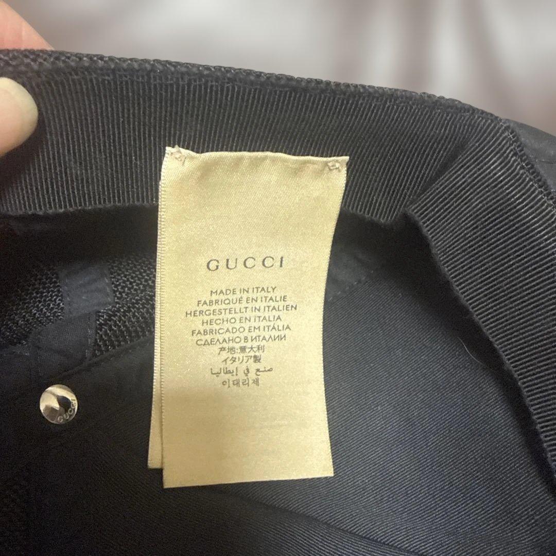 GUCCI GGパターン キャップ ブラック