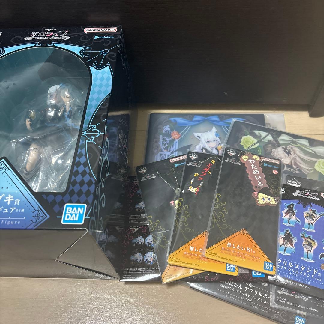 一番くじ　ホロライブ　白上フブキ フィギュア、アクリルボードその他