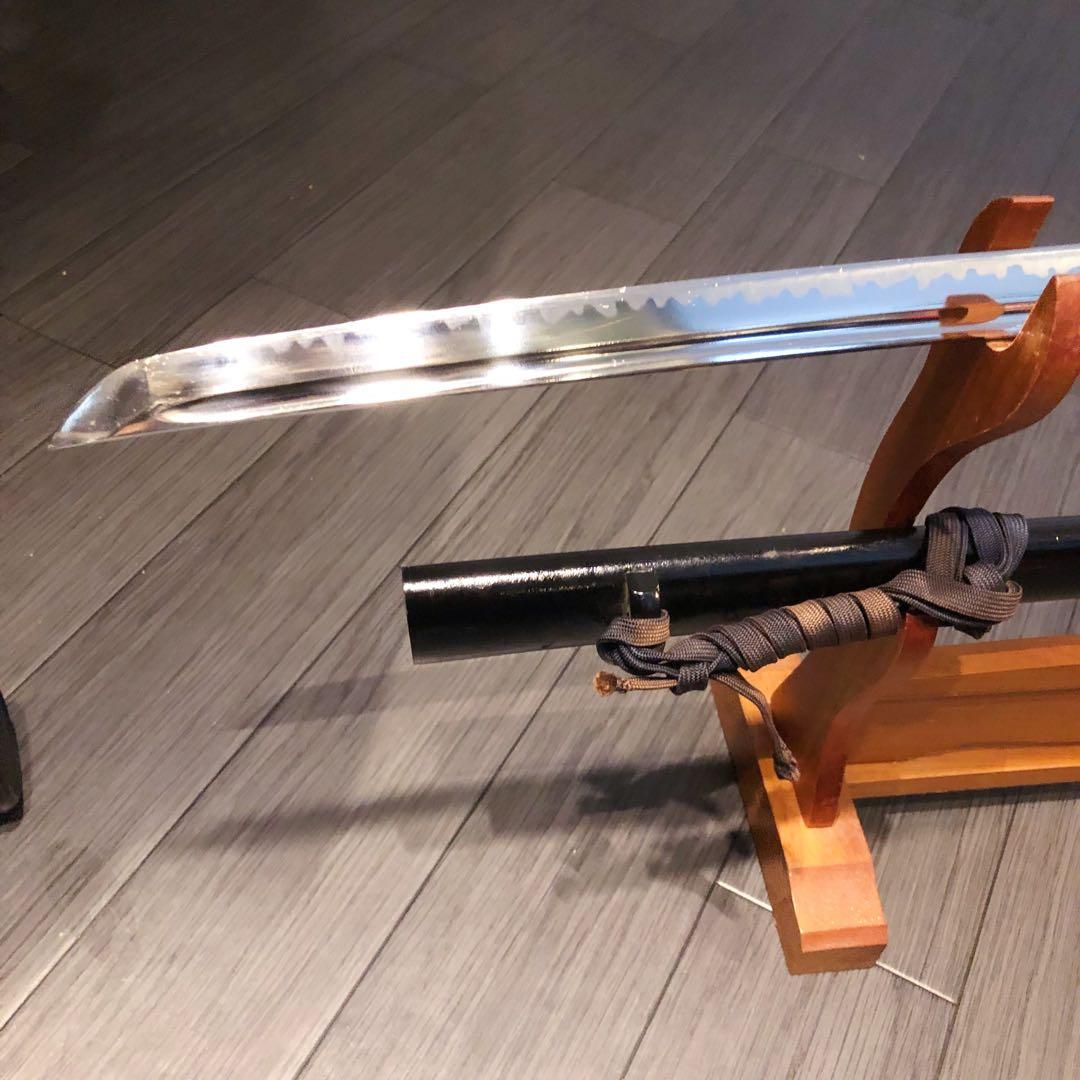 高級模造刀　高級居合刀　樋入り刀身　優波紋　亜合金刀身　居合刀