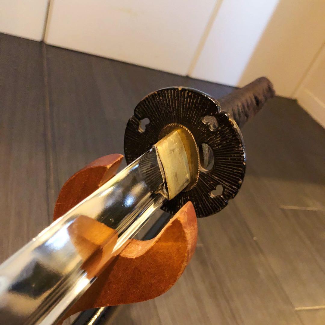 高級模造刀　高級居合刀　樋入り刀身　優波紋　亜合金刀身　居合刀