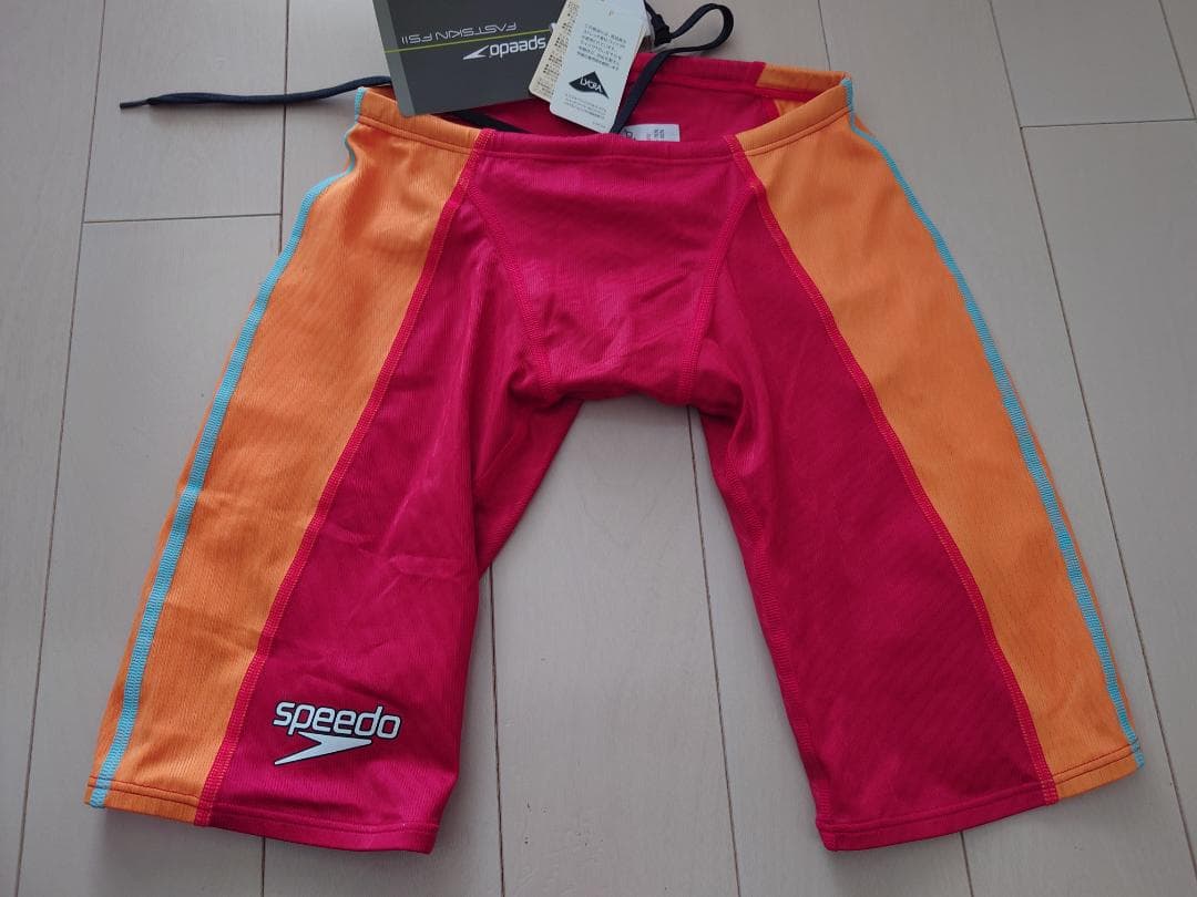 ウロコ撥水FASTSKIN-FSⅡオレンジ×レッド ファーストスパッツ M競パン