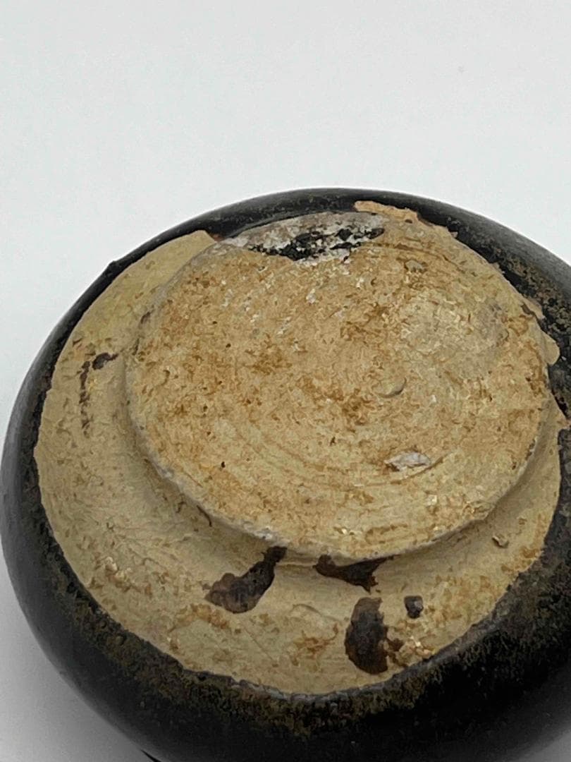 遼～金時代　磁州窯鉢　水洗 茶入　茶道具 希少貴重　唐物　古賞物(F-98)