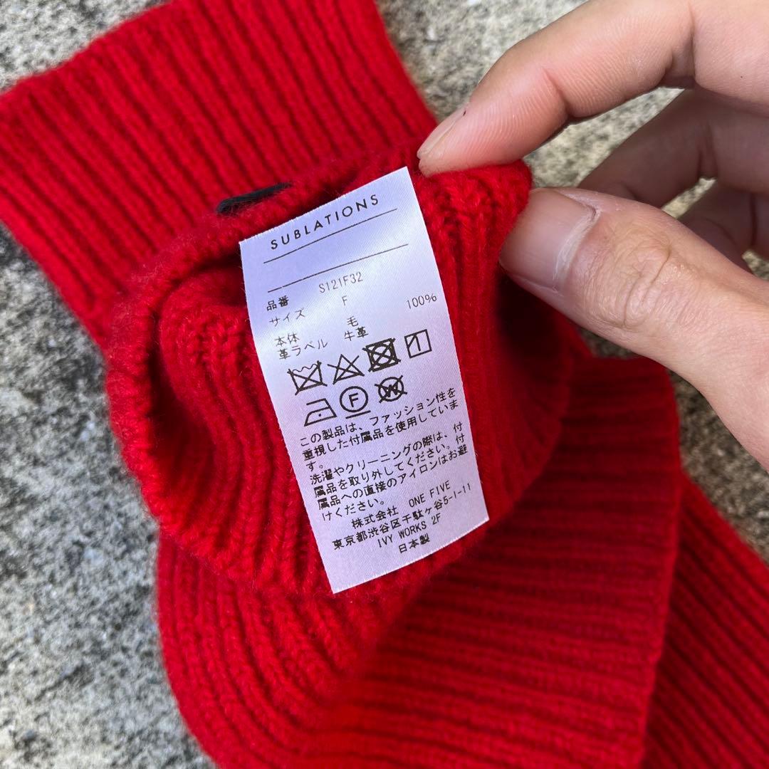 sublations サブレーションズ アームウォーマー 手袋 赤