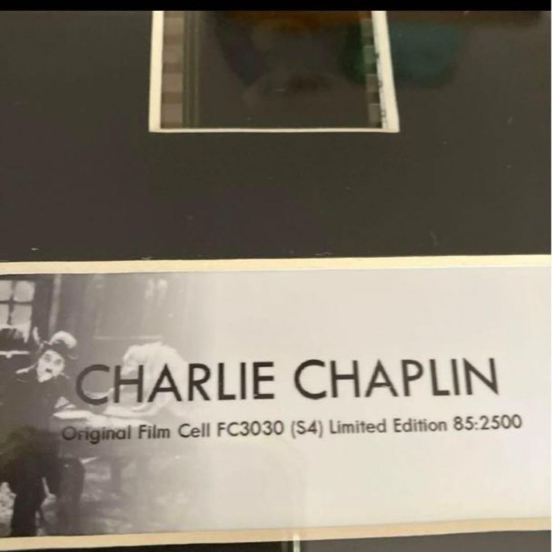 チャップリン　ビンテージ　写真　フイルムセル　額