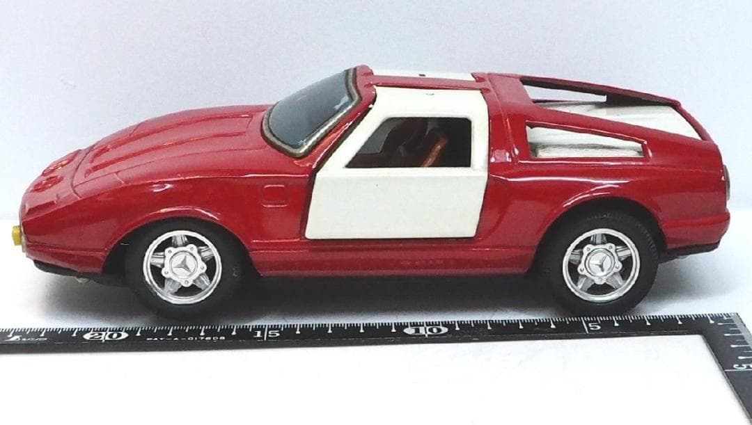 旧バンダイ【メルセデス ベンツC111リモコン欠】tinブリキtoy car箱無