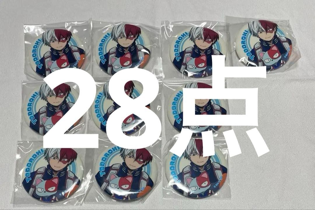 僕のヒーローアカデミア　MHAnimals　缶バッジ　轟焦凍　ショートキャット