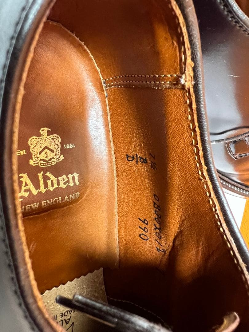 Alden 990モデル 7 1/2 D