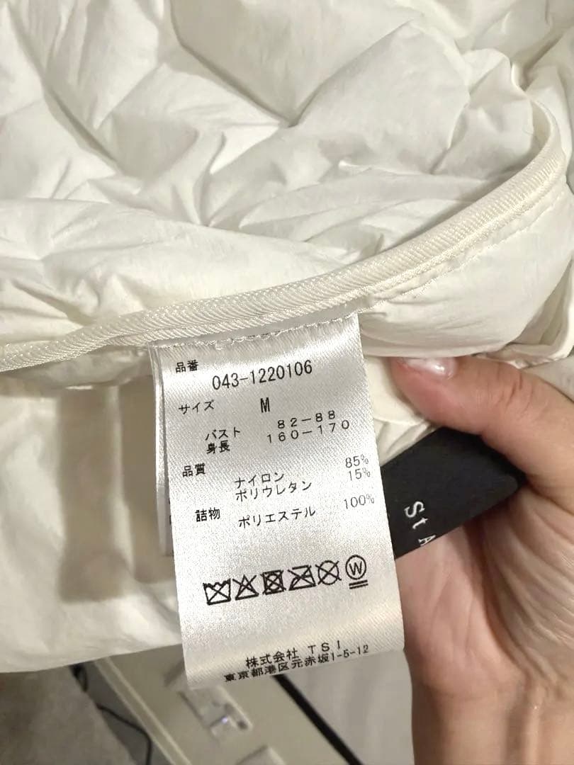 【美品!!セントアンドリュース】レディースダウンジャケット白 Mサイズ