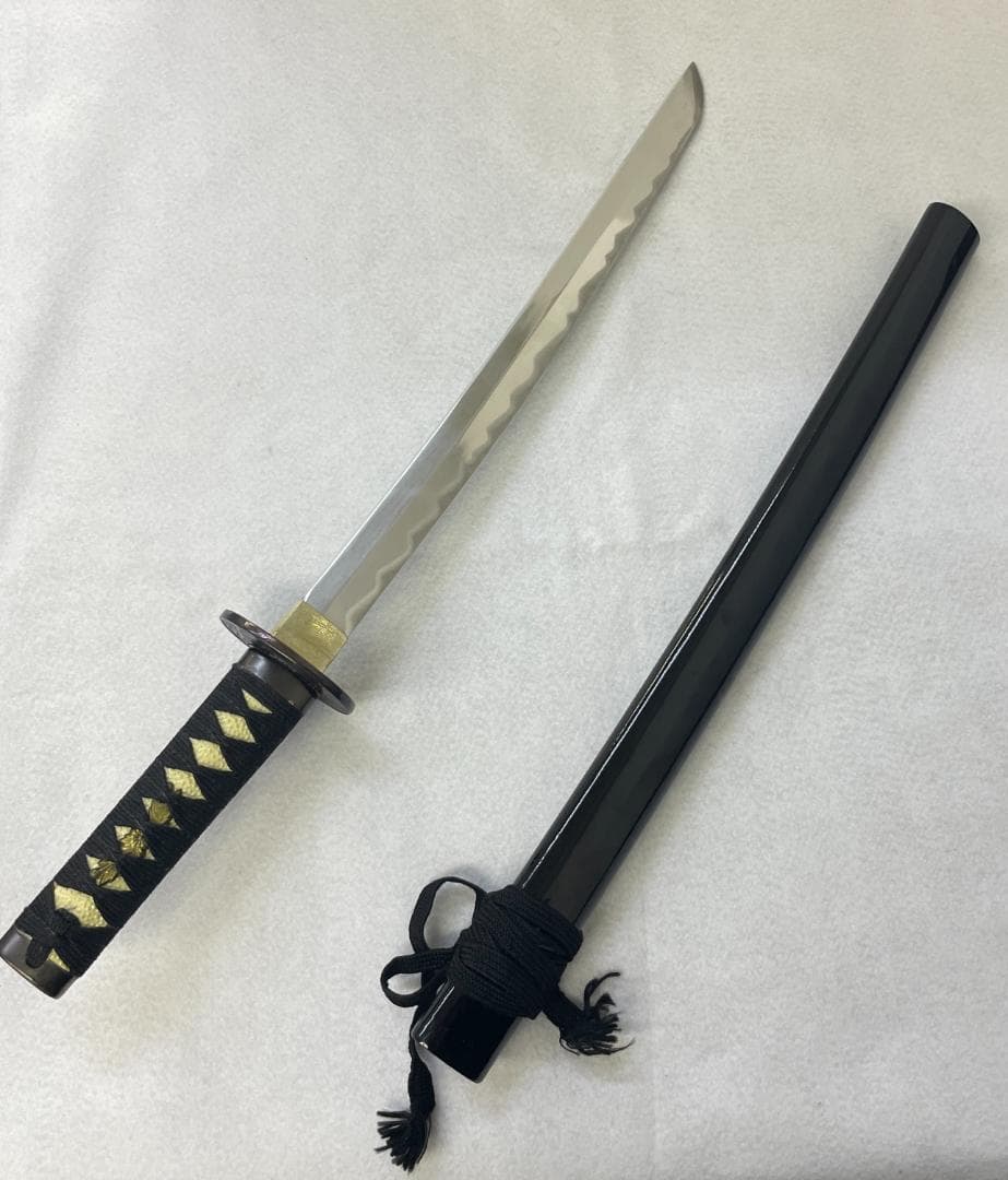 模造刀 黒石目 剣舞演劇用 アルミ刀身 小刀