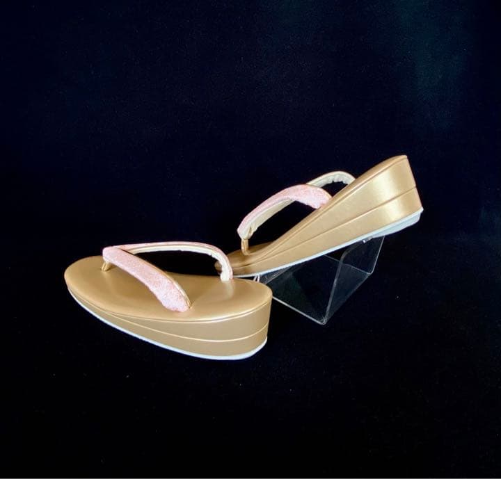 【新品】 草履バッグセット L寸 日本製　ピンクラメ