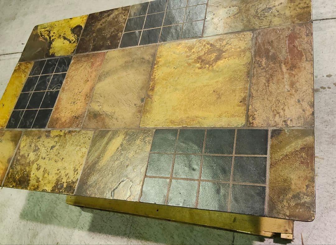 発送・引取可能！ ヴィンテージ タイル コーヒーテーブル センターテーブル