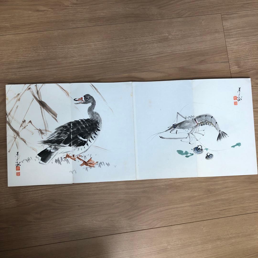 掛け軸　絵帳(3)骨董品　美術品