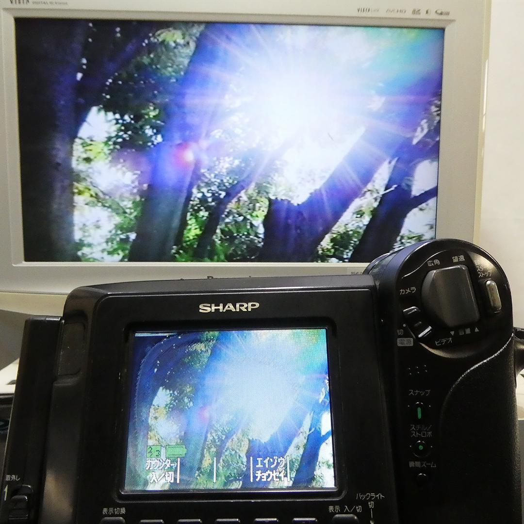動作良好 Video.Hi8シャープVL-HL15 8ミリビデオカメラDVD化に
