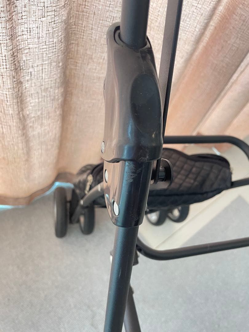 天使のカート　L 小物付き　ブラックキルト　黒 ペットカート