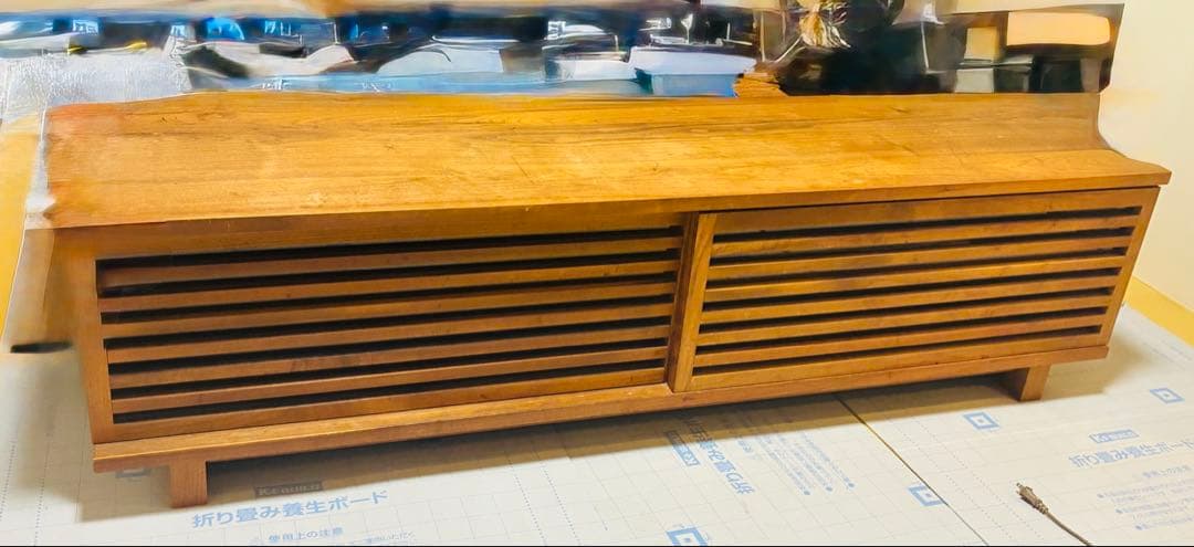 m*h様 ナチュラルウッド テレビ台 格子デザイン