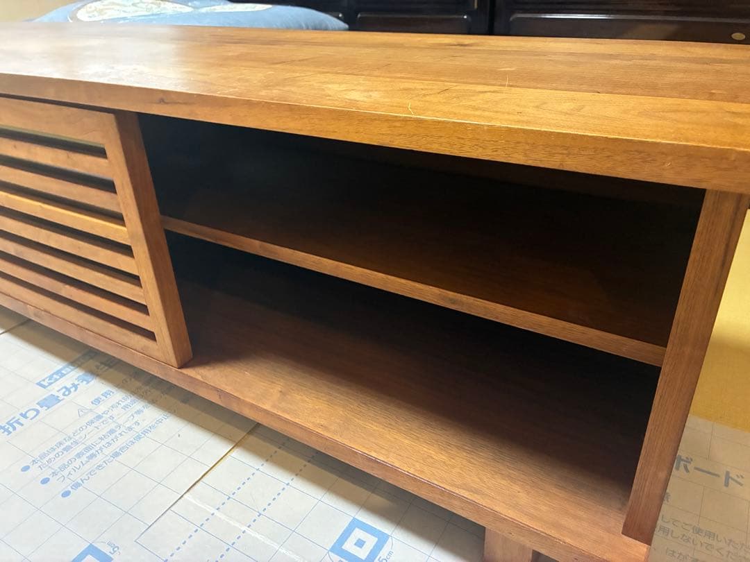 m*h様 ナチュラルウッド テレビ台 格子デザイン