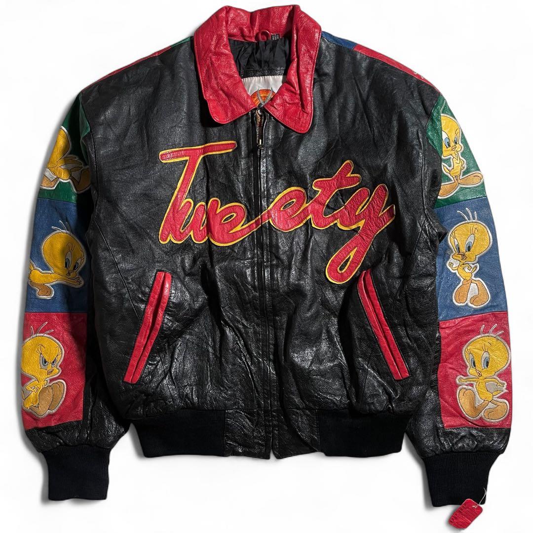 未使用 1990's Looney Tunes Jacket レザージャケット