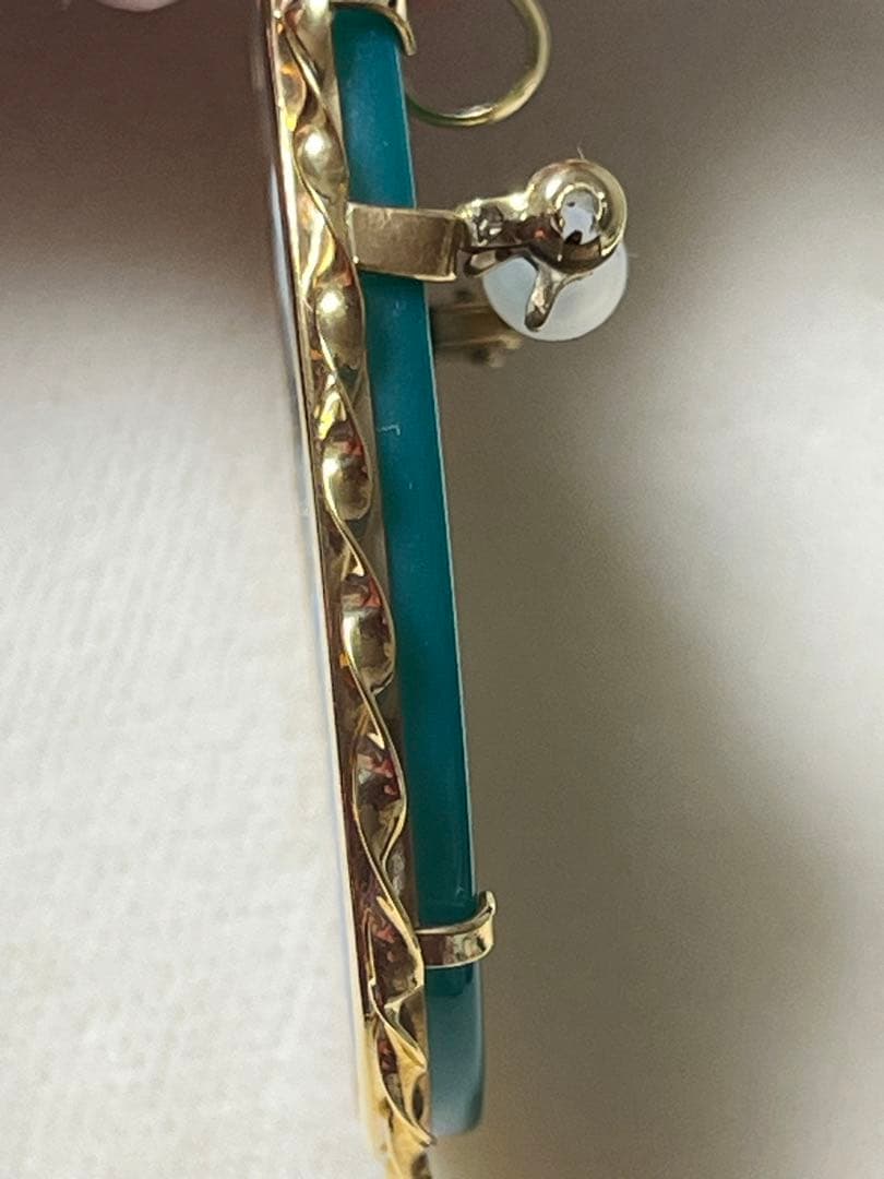 金18 カメオ　猫