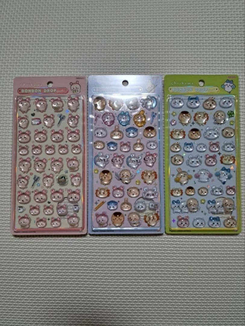 【たいやき】ボンボンドロップシール　ちいかわ　7枚セット