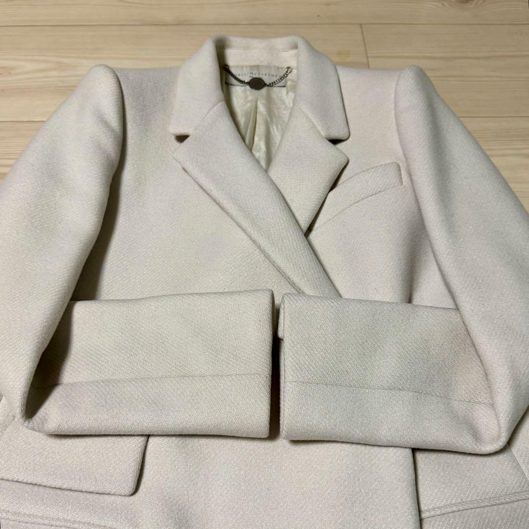 ステラマッカートニーチェスターコート 40オフホワイト