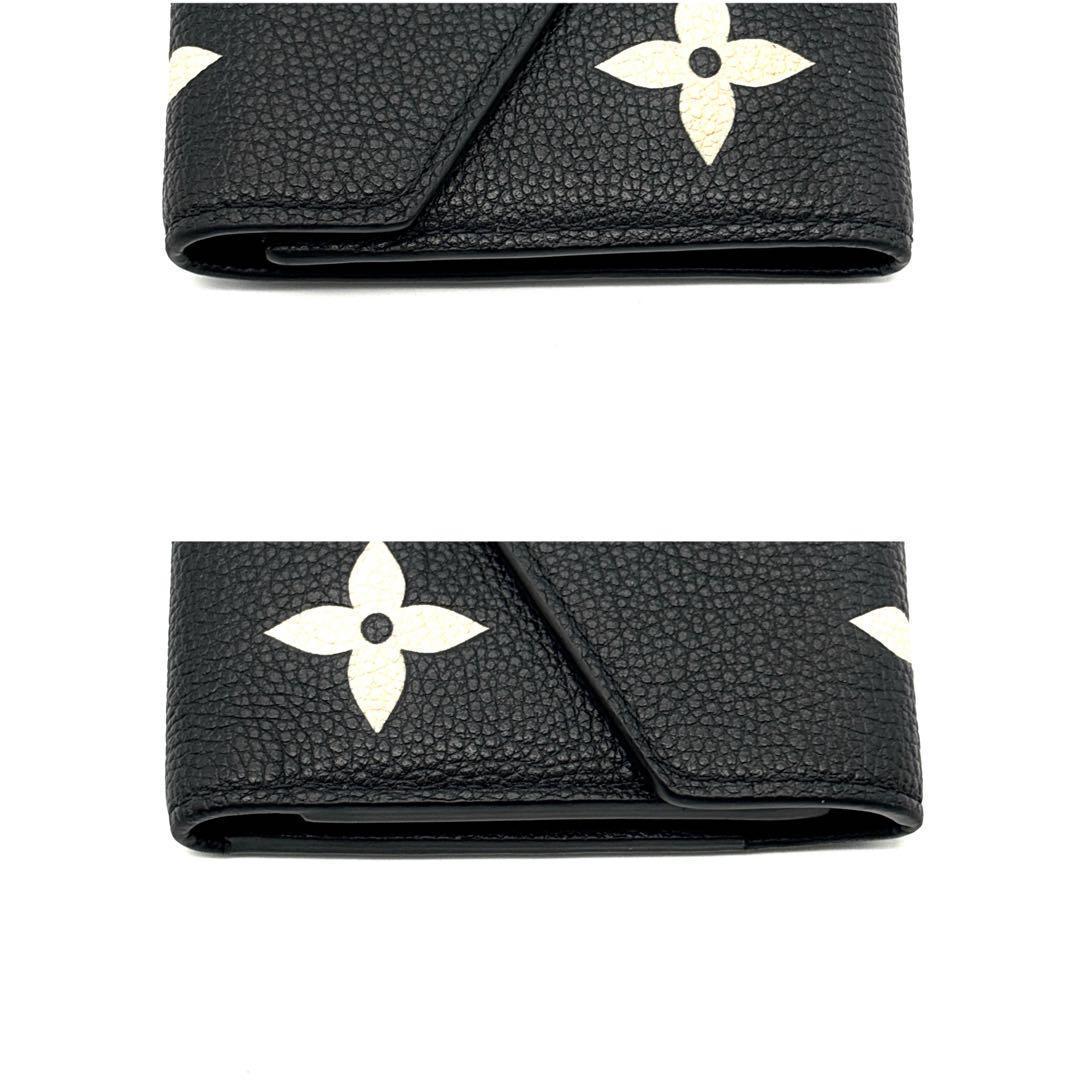 現行◆未使用級◆ルイヴィトン ポルトフォイユ ヴィクトリーヌ バイカラー 黒