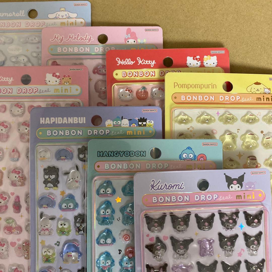 サンリオ ボンボンドロップシール 8種類