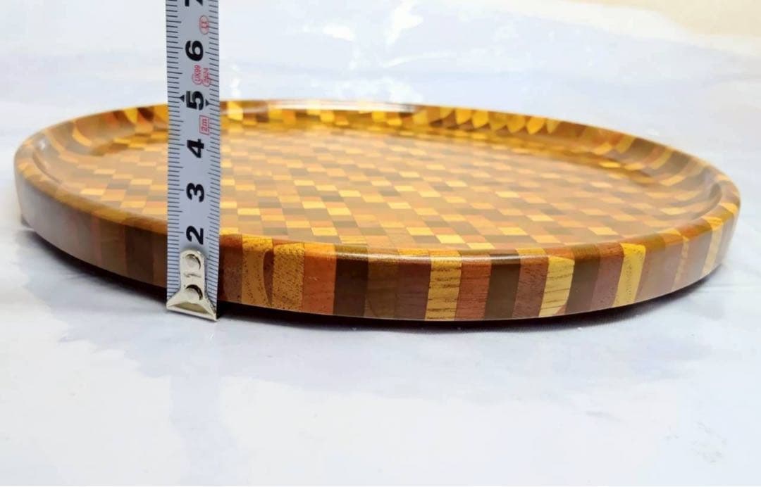 箱根　寄木細工　御盆　菓子盆　工芸品　アンティーク　骨董