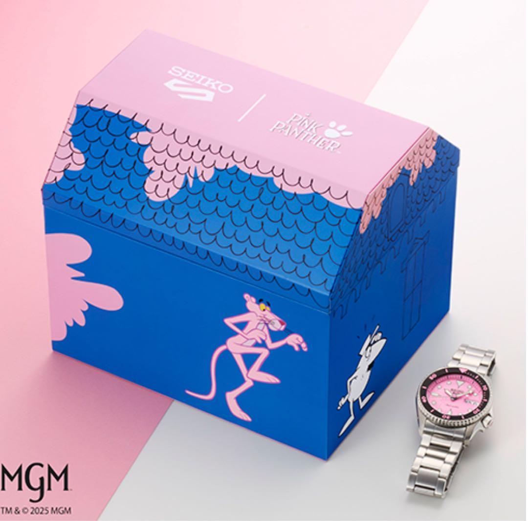 ★セイコー5スポーツ SKX series ピンクパンサー SBSA321