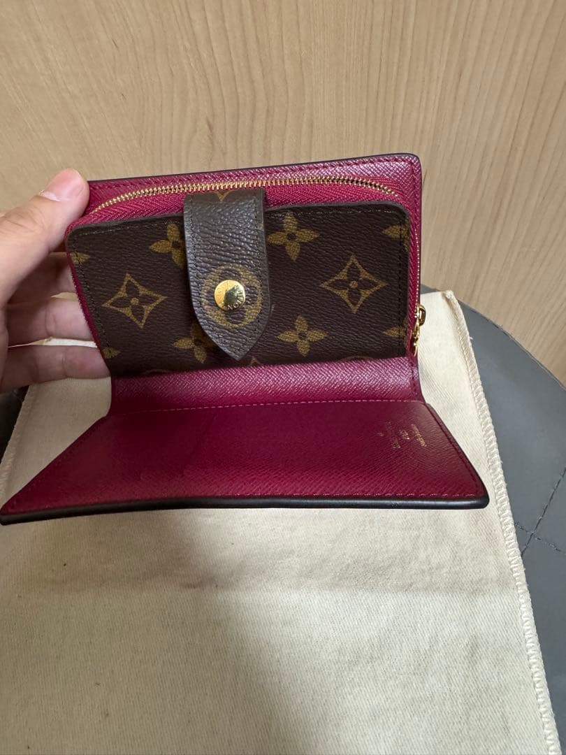 ✨美品✨LOUIS VUITTON 二つ折り財布 モノグラム ピンク/ブラウン