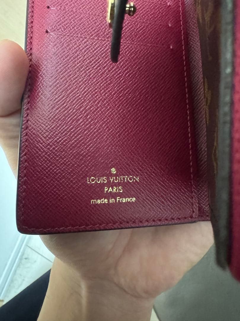 ✨美品✨LOUIS VUITTON 二つ折り財布 モノグラム ピンク/ブラウン