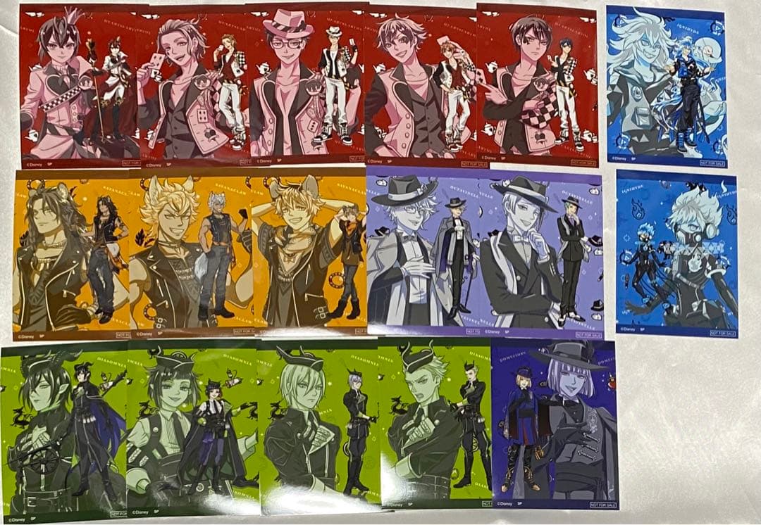 ツイステ　アクスタ　缶バッジ　バースデー　ナムコ　Q-pot イデア　フィギュア