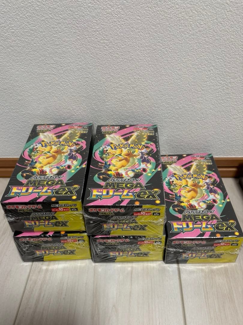 ポケモンカードゲーム MEGA ドリームEX 6boxセット　シュリンク