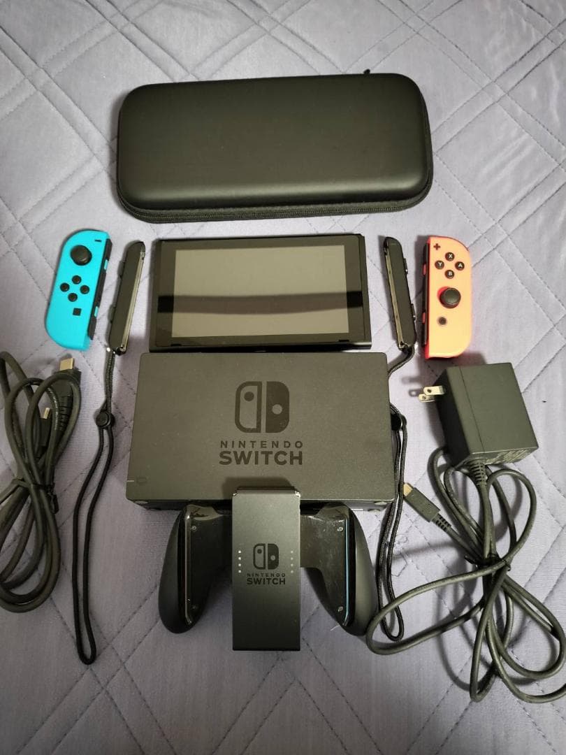 Nintendo Switch 本体 青 赤 箱無し 付属品完備