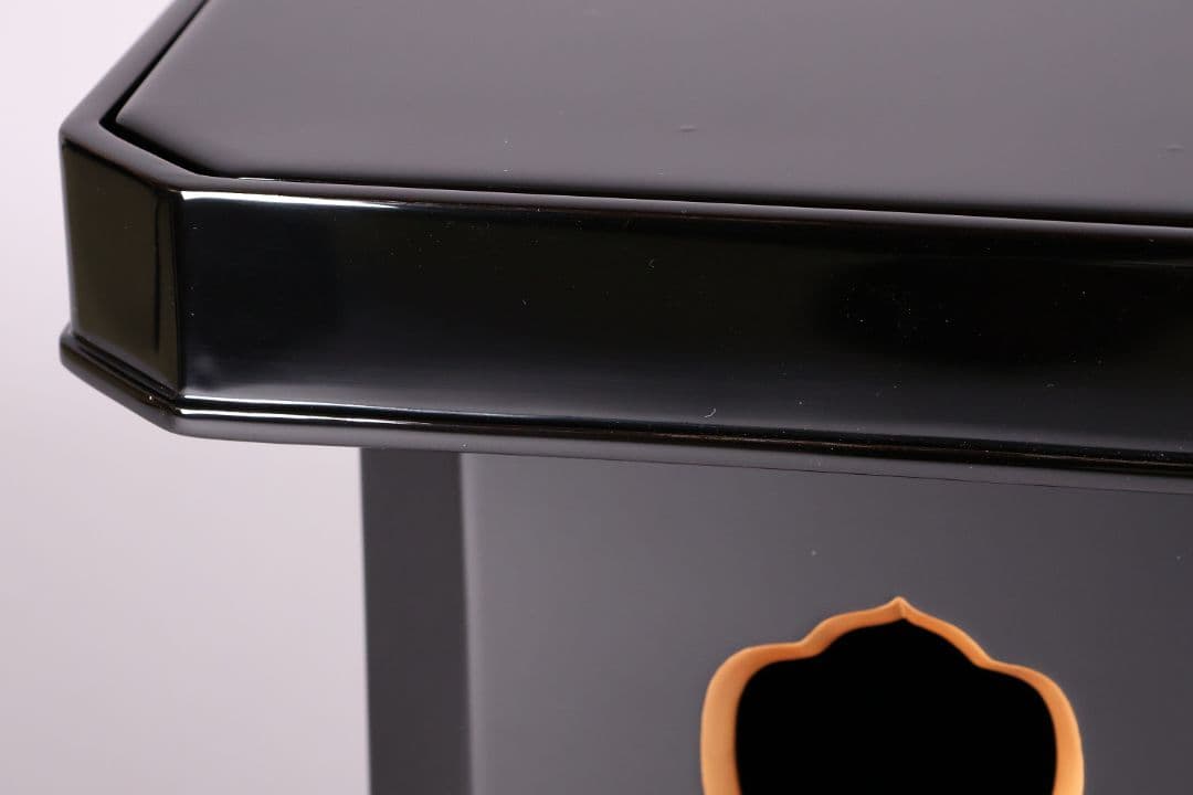 漆芸 輪島塗 久保田春光堂 三方台・瓶子一対 三宝 木製 仏具【MA497】