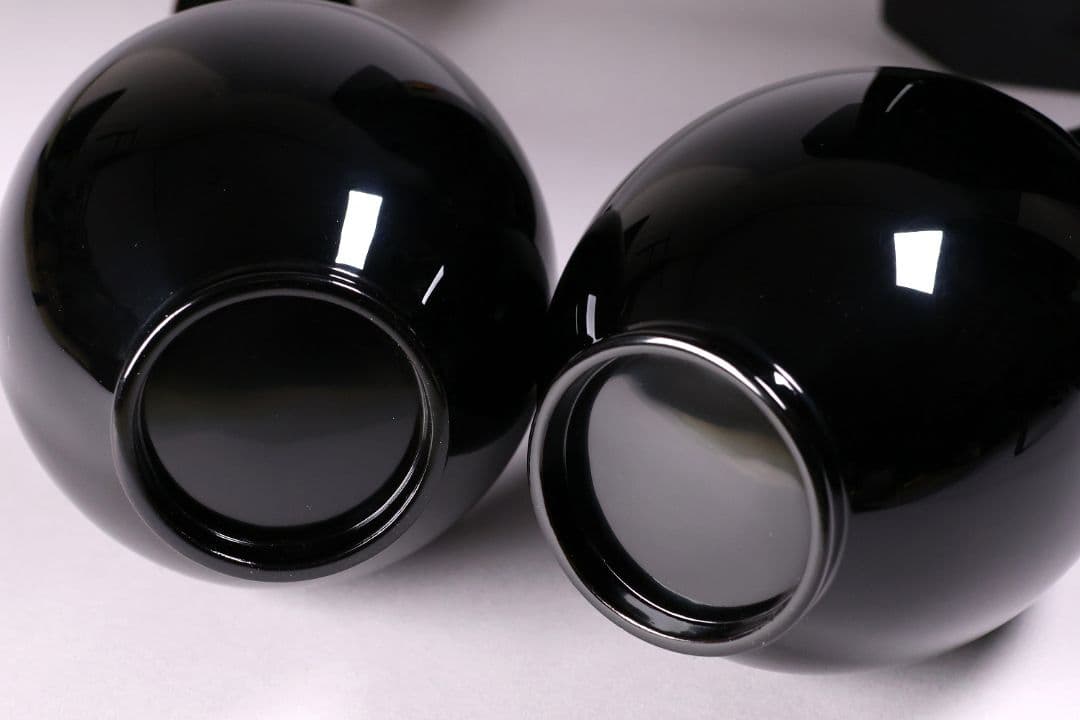 漆芸 輪島塗 久保田春光堂 三方台・瓶子一対 三宝 木製 仏具【MA497】