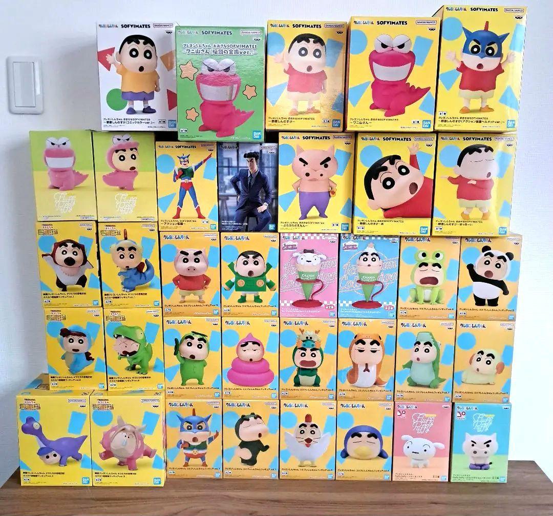クレヨンしんちゃん ソフビフィギュア 39体セット 新品未開封