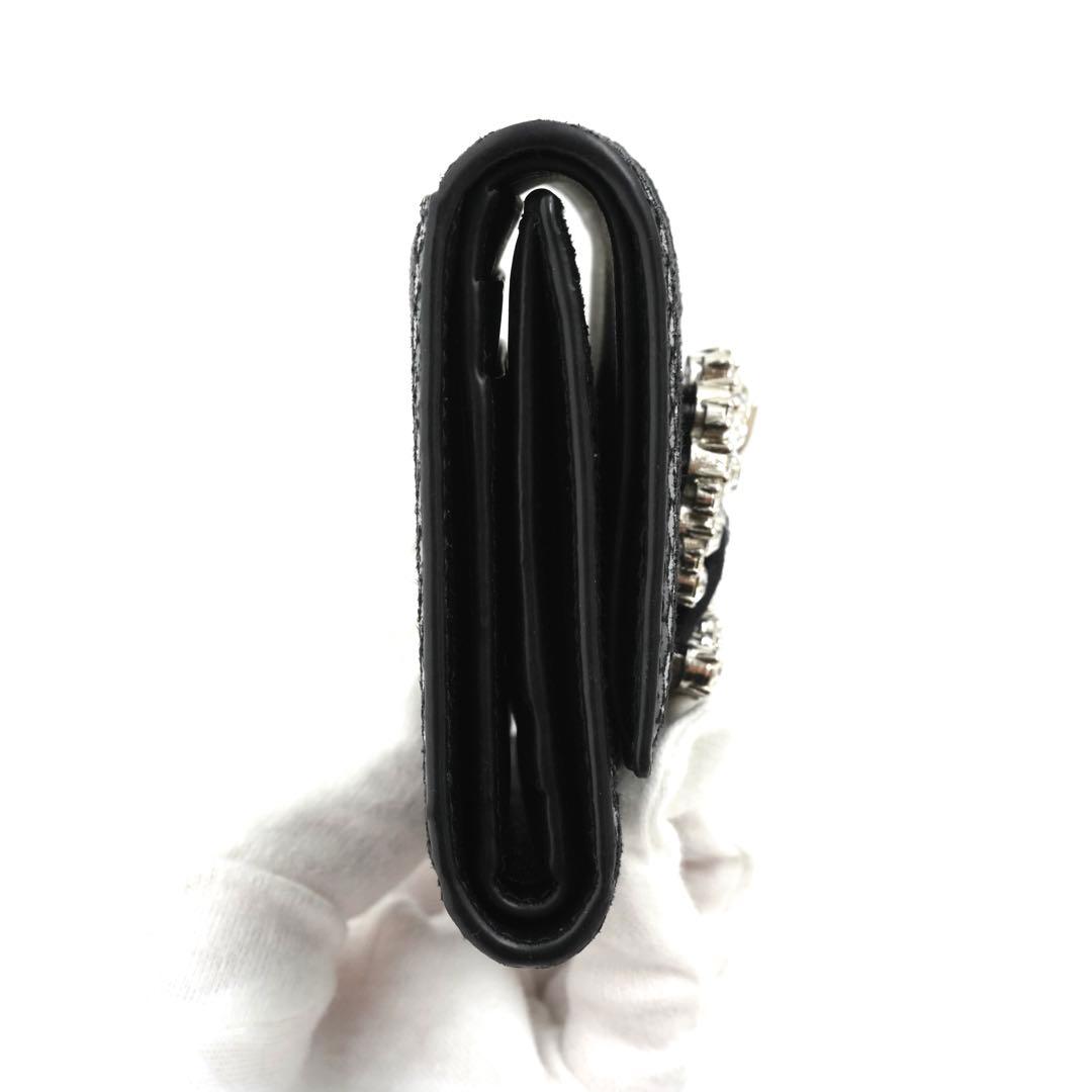 ✨プレゼント梱包✨　JIMMY CHOO ミニ財布　パイソン　クリスタル　バック