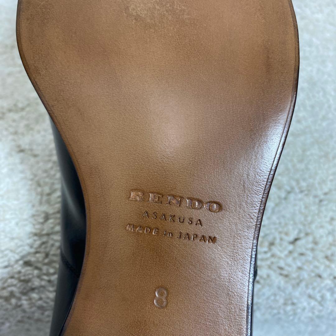 極美品 RENDO レンド 8451 Cap toe oxford レザー 8