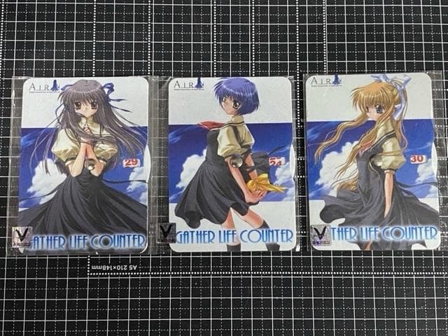 AIR ライフカウンターセット「遠野美凪」「霧島佳乃」「神尾観鈴」