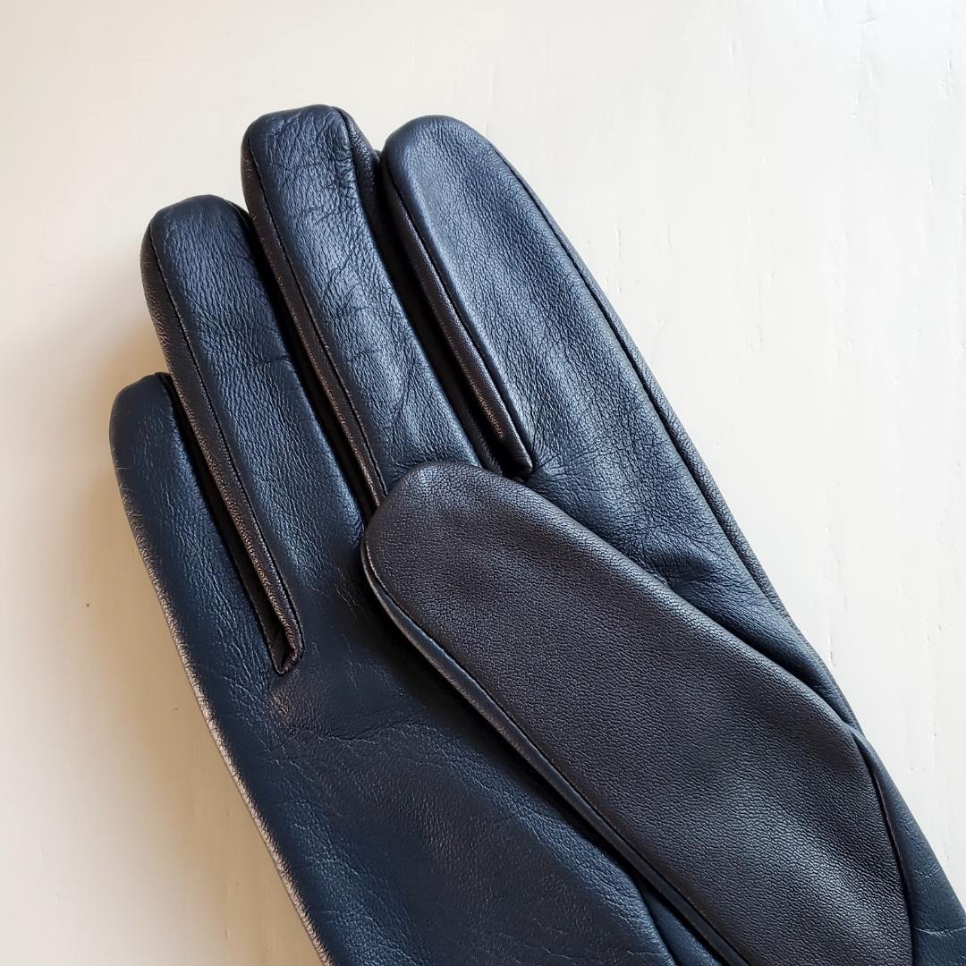 Vivienne Westwood レザー手袋 25cm ダークブルー