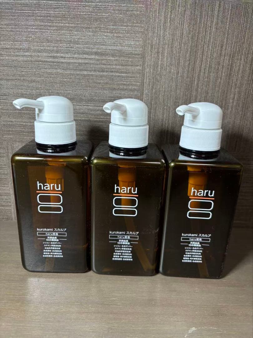 haru kurokami スカルプシャンプー 400ml 3本