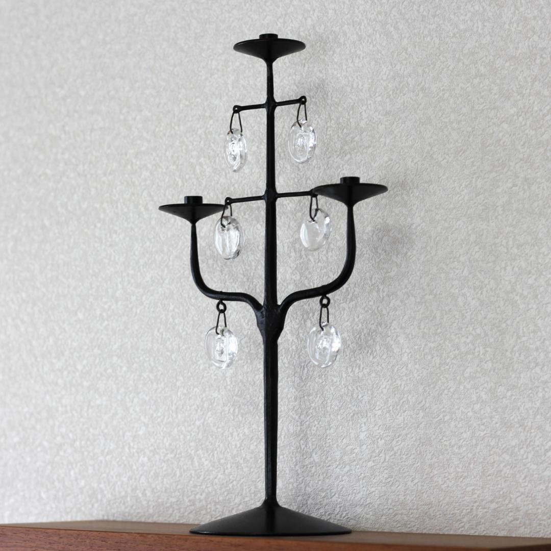 【刻印有】Erik Hoglund　エリックホグラン　ツリー型キャンドルスタンド