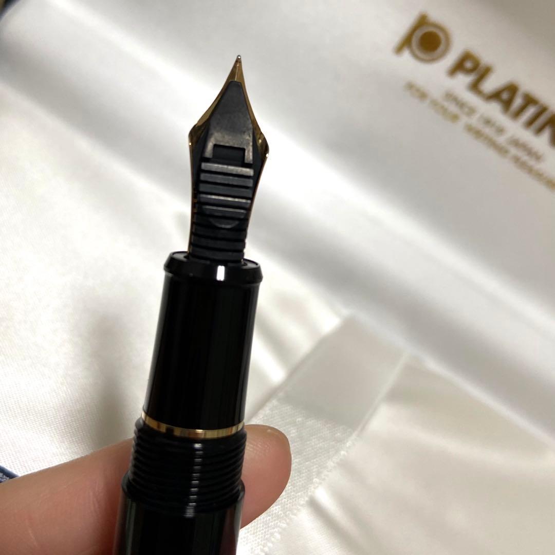 プラチナ万年筆 #3776センチュリー #１ブラックインブラック